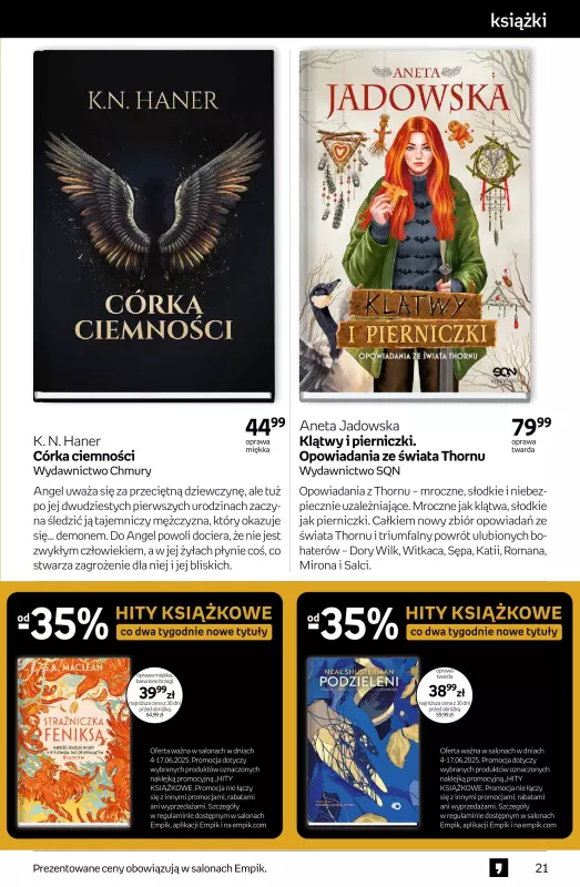 Empik - gazetka promocyjna Tom kultury: książki od środy 04.06 do wtorku 17.06 - strona 21