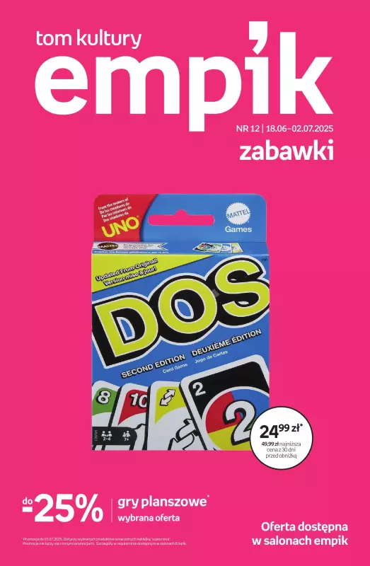 Empik - gazetka promocyjna Tom kultury: zabawki od środy 18.06 do środy 02.07