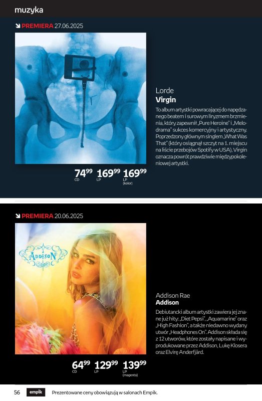 Empik - gazetka promocyjna Tom kultury: muzyka od środy 18.06 do środy 02.07 - strona 4