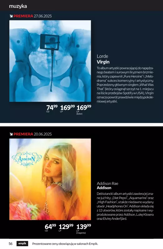 Empik - gazetka promocyjna Tom kultury: muzyka od środy 18.06 do środy 02.07 - strona 4