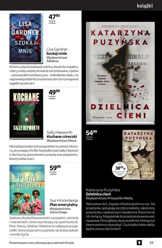 Empik - gazetka promocyjna Tom kultury: książki od środy 18.06 do środy 02.07 - strona 19