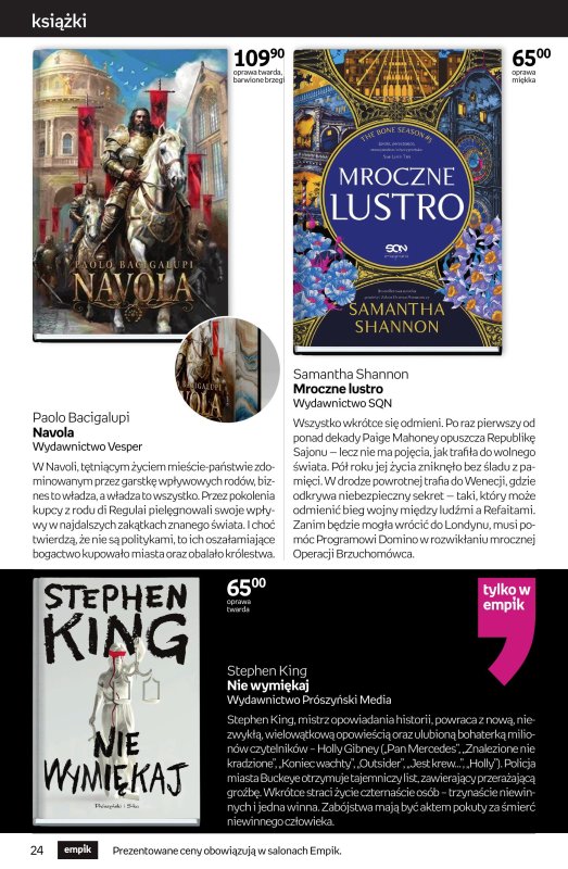 Empik - gazetka promocyjna Tom kultury: książki od środy 18.06 do środy 02.07 - strona 24