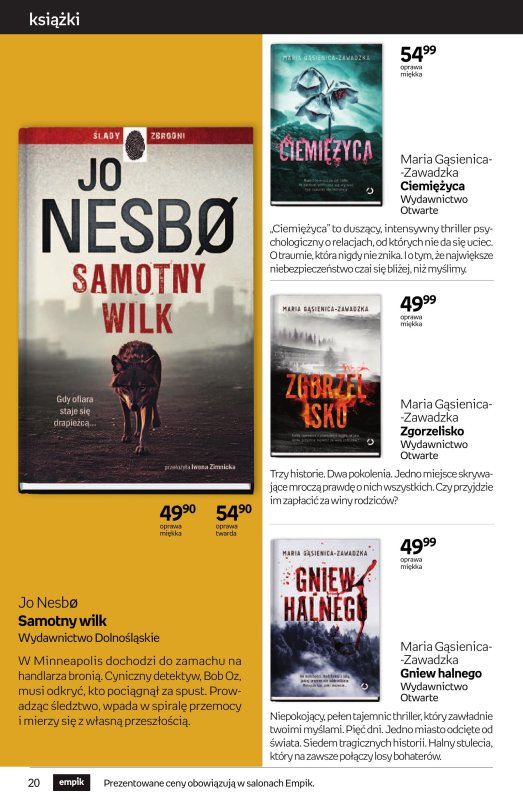 Empik - gazetka promocyjna Tom kultury: książki od środy 18.06 do środy 02.07 - strona 20