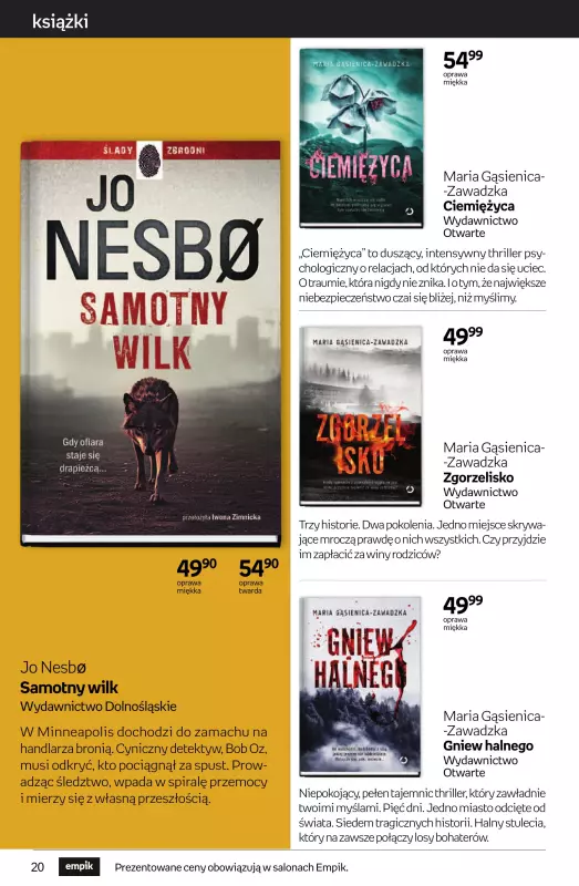 Empik - gazetka promocyjna Tom kultury: książki od środy 18.06 do środy 02.07 - strona 20