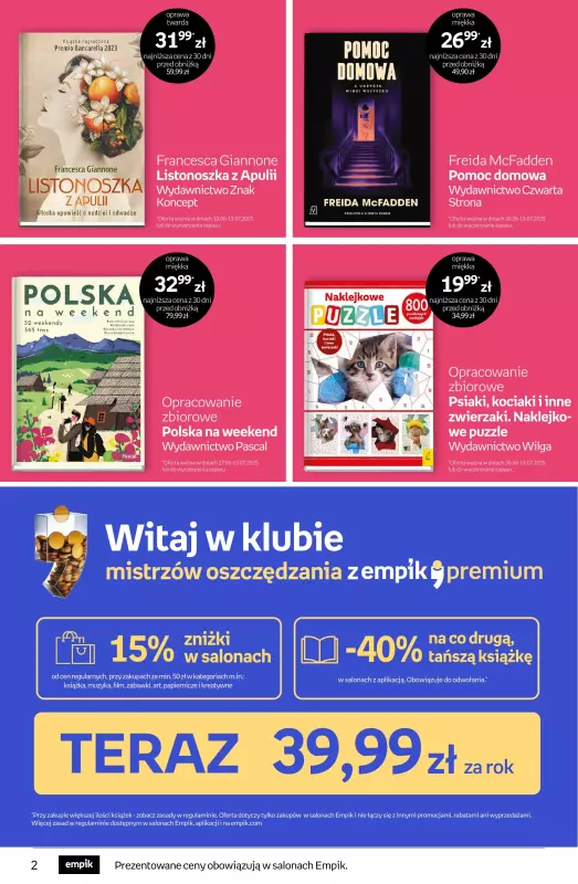 Empik - gazetka promocyjna Tom kultury: książki   - strona 2