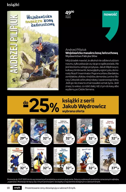 Empik - gazetka promocyjna Tom kultury: książki od środy 02.07 do wtorku 15.07 - strona 18