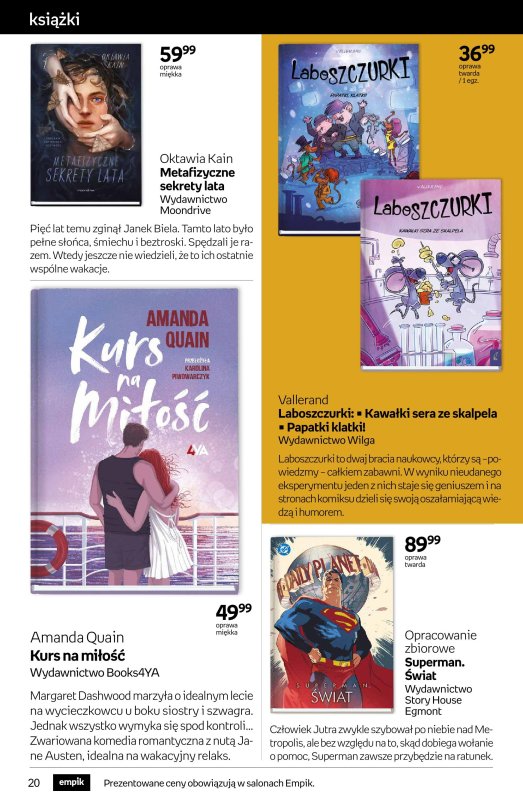 Empik - gazetka promocyjna Tom kultury: książki od środy 02.07 do wtorku 15.07 - strona 20