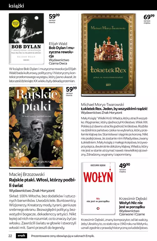 Empik - gazetka promocyjna Tom kultury: książki od środy 02.07 do wtorku 15.07 - strona 22