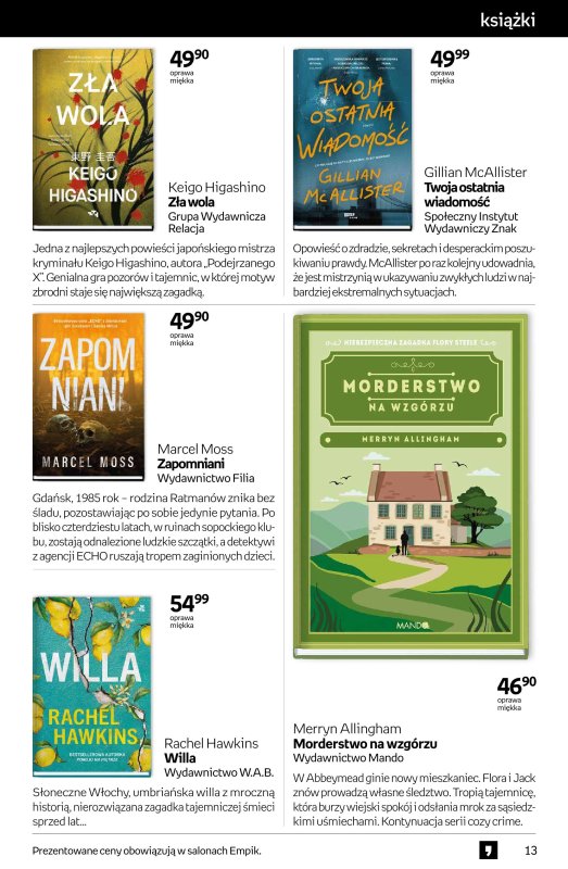 Empik - gazetka promocyjna Tom kultury: książki od środy 02.07 do wtorku 15.07 - strona 13