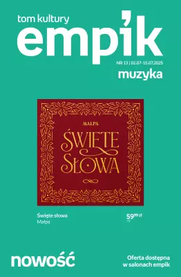 Empik - gazetka promocyjna Tom kultury: muzyka od środy 02.07 do wtorku 15.07