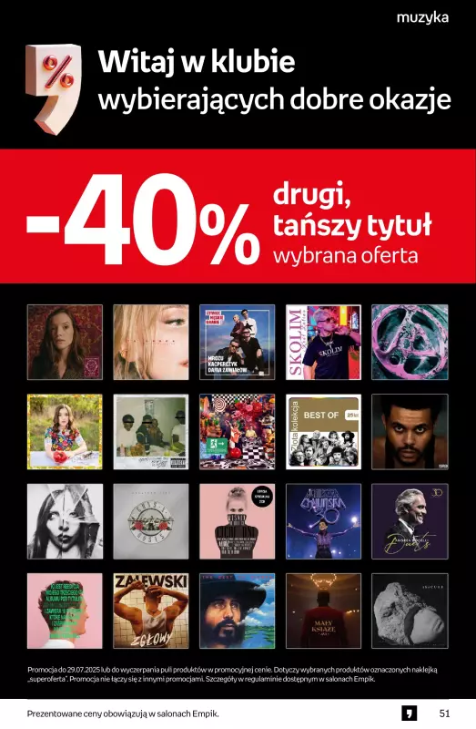 Empik - gazetka promocyjna Tom kultury: muzyka od środy 16.07 do wtorku 29.07 - strona 10
