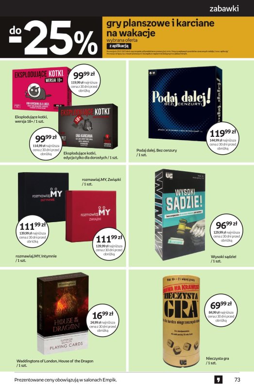 Empik - gazetka promocyjna Tom kultury: zabawki od środy 16.07 do wtorku 29.07 - strona 19