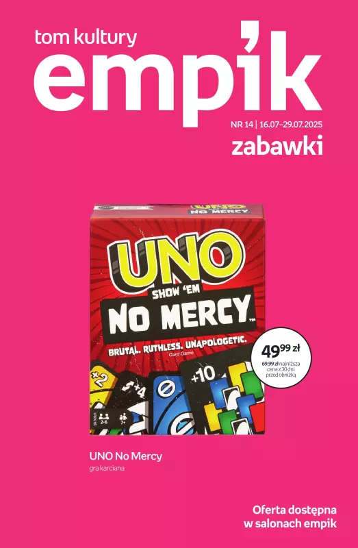 Empik - gazetka promocyjna Tom kultury: zabawki  