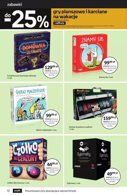 Empik - gazetka promocyjna Tom kultury: zabawki od środy 16.07 do wtorku 29.07 - strona 18