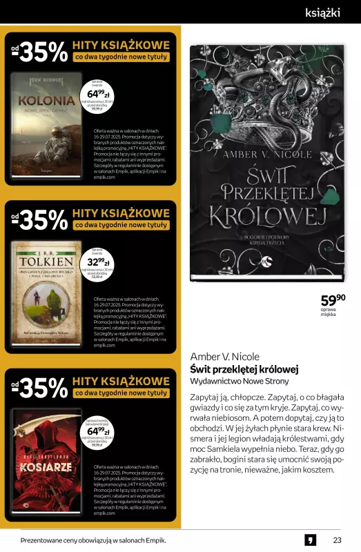 Empik - gazetka promocyjna Tom kultury: książki od środy 16.07 do wtorku 29.07 - strona 23