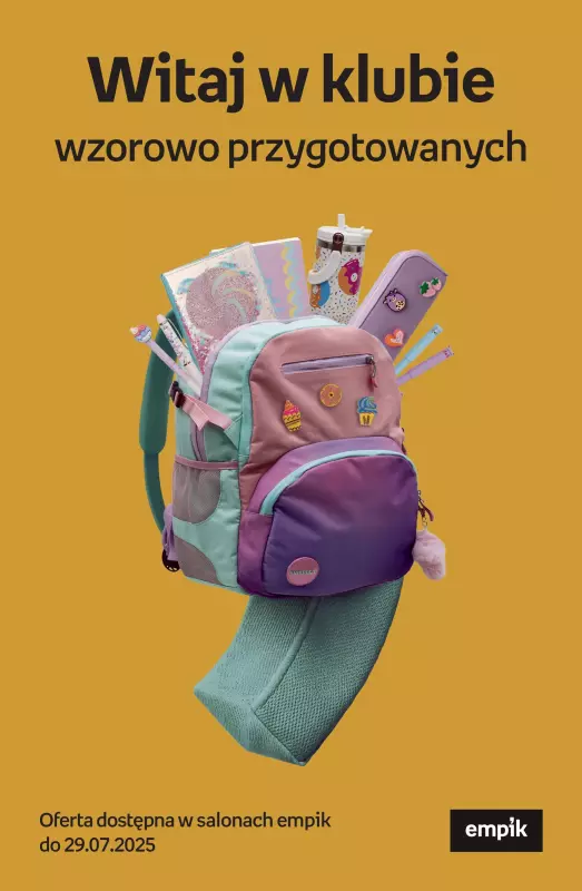 Empik - gazetka promocyjna Witaj w klubie wzorowo przygotowanych od poniedziałku 21.07 do wtorku 29.07