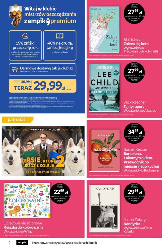 Empik - gazetka promocyjna Tom kultury: książki od środy 30.07 do wtorku 12.08 - strona 2