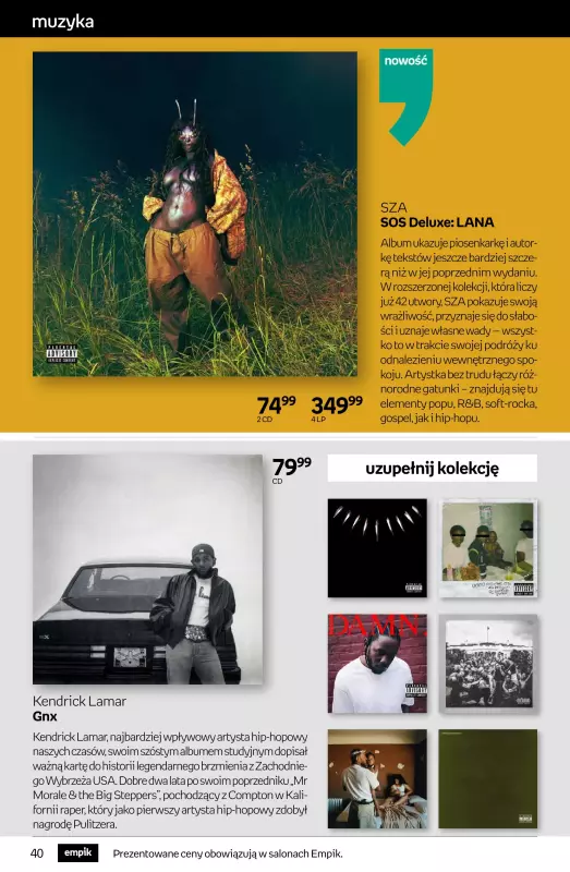 Empik - gazetka promocyjna Tom kultury: muzyka od środy 30.07 do wtorku 12.08 - strona 2