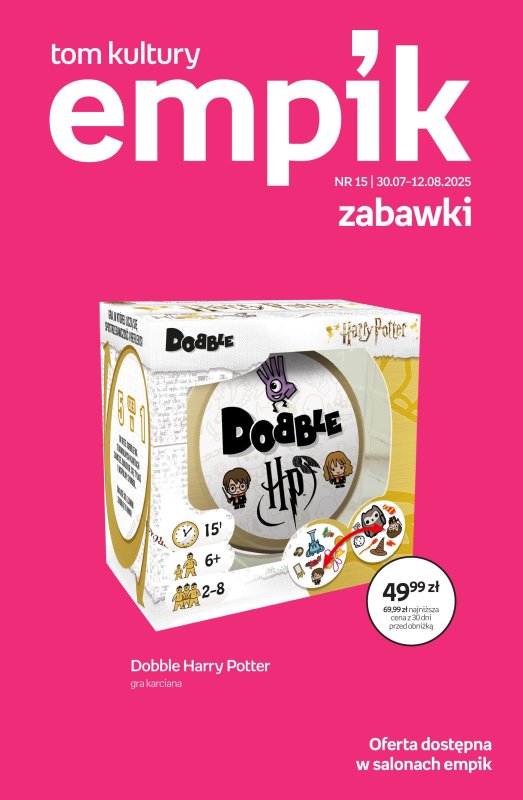Empik - gazetka promocyjna Tom kultury: zabawki od środy 30.07 do wtorku 12.08