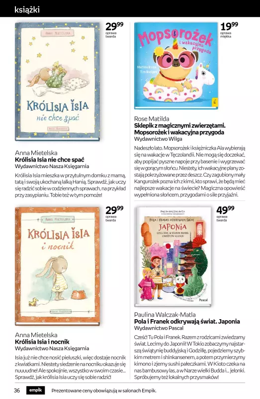 Empik - gazetka promocyjna Tom kultury: książki od środy 30.07 do wtorku 12.08 - strona 36