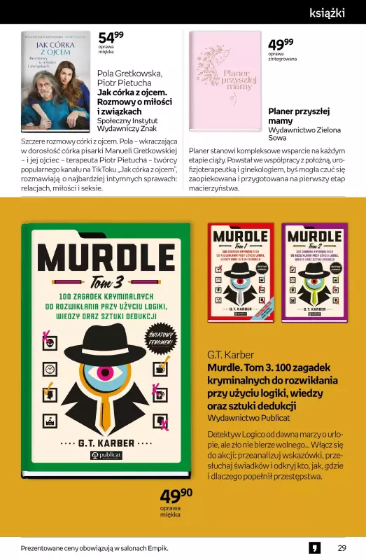Empik - gazetka promocyjna Tom kultury: książki od środy 30.07 do wtorku 12.08 - strona 29