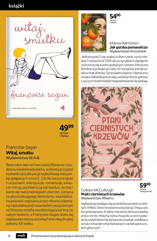 Empik - gazetka promocyjna Tom kultury: książki od środy 30.07 do wtorku 12.08 - strona 6