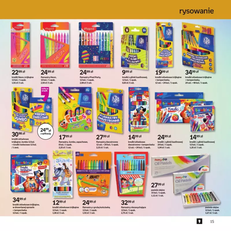 Empik - gazetka promocyjna Witaj w klubie wzorowo przygotowanych od czwartku 14.08 do wtorku 26.08 - strona 15