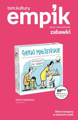 Empik - gazetka promocyjna Tom kultury: zabawki od czwartku 14.08 do wtorku 26.08