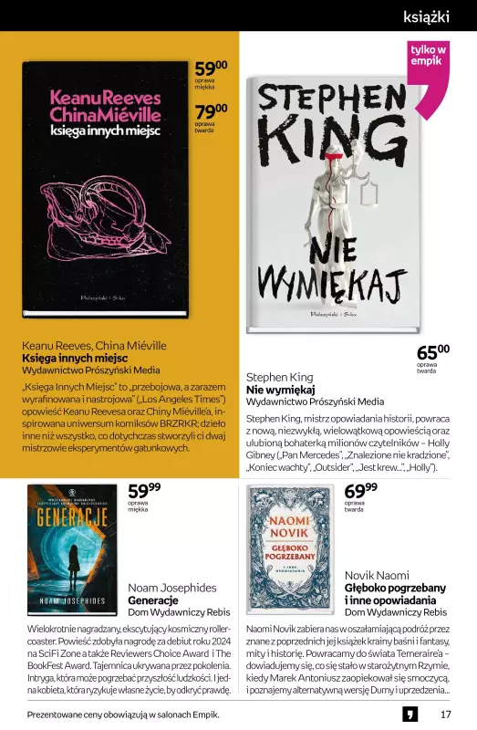Empik - gazetka promocyjna Tom kultury: książki od czwartku 14.08 do wtorku 26.08 - strona 17