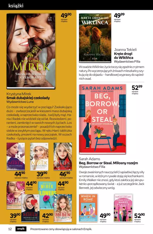 Empik - gazetka promocyjna Tom kultury: książki od czwartku 14.08 do wtorku 26.08 - strona 12