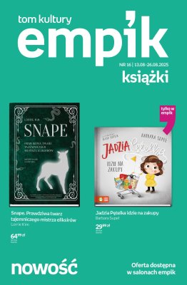 Empik - gazetka promocyjna Tom kultury: książki od czwartku 14.08 do wtorku 26.08