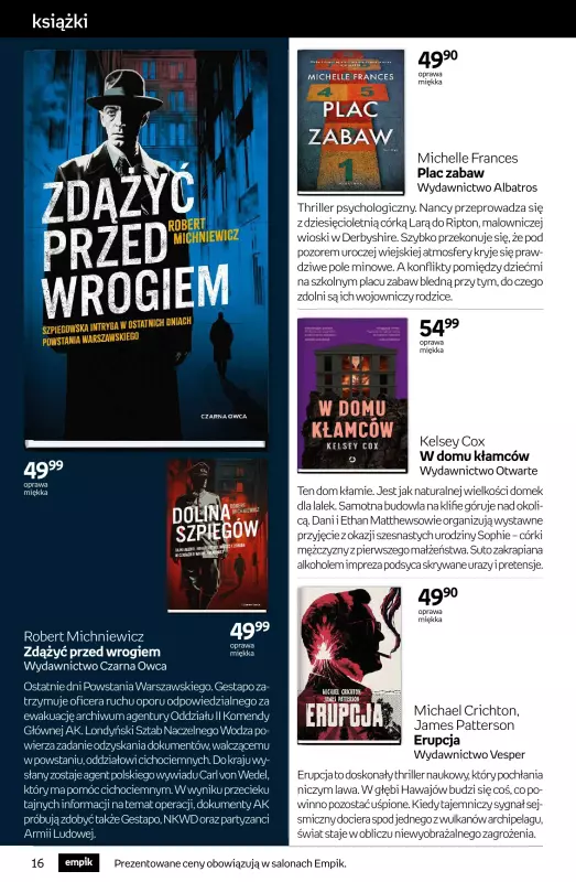 Empik - gazetka promocyjna Tom kultury: książki od czwartku 14.08 do wtorku 26.08 - strona 16
