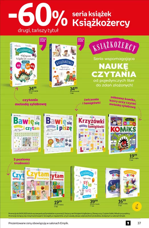 Empik - gazetka promocyjna Tom kultury: książki od czwartku 14.08 do wtorku 26.08 - strona 37