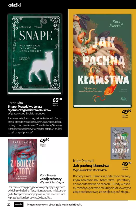Empik - gazetka promocyjna Tom kultury: książki od czwartku 14.08 do wtorku 26.08 - strona 20