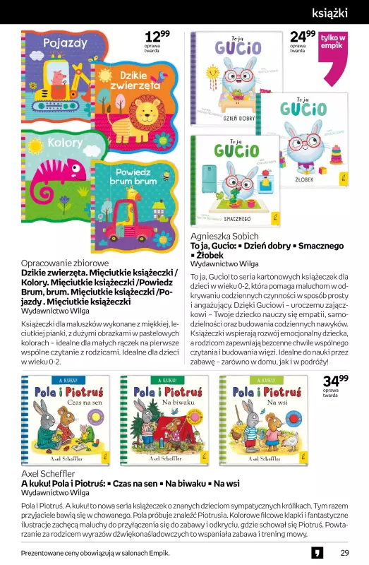 Empik - gazetka promocyjna Tom kultury: książki od czwartku 14.08 do wtorku 26.08 - strona 29
