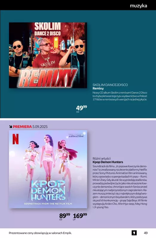 Empik - gazetka promocyjna Tom kultury: muzyka od czwartku 14.08 do wtorku 26.08 - strona 10
