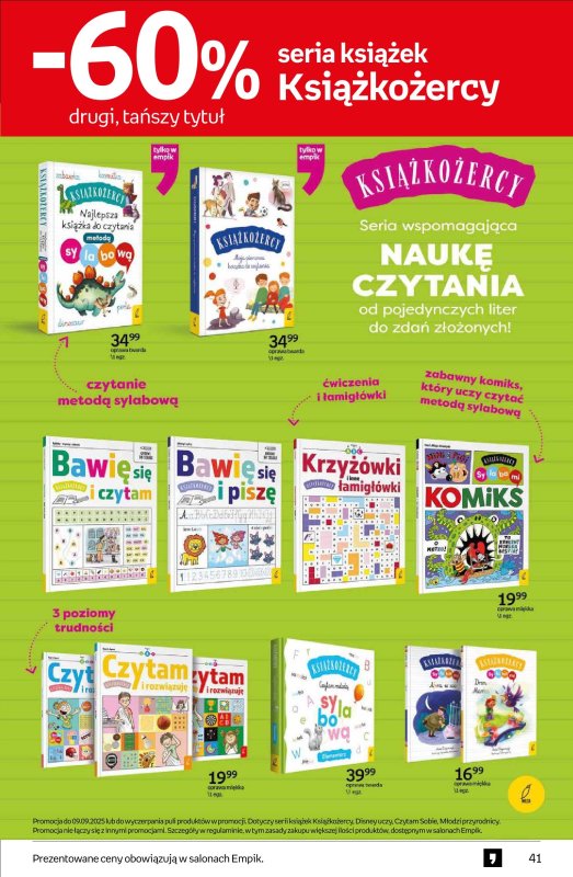 Empik - gazetka promocyjna Tom kultury: książki od środy 27.08 do wtorku 09.09 - strona 41