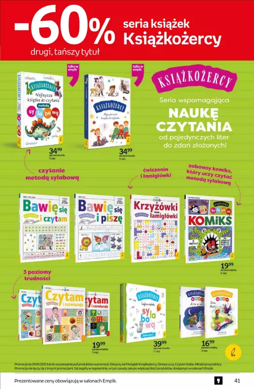Empik - gazetka promocyjna Tom kultury: książki od środy 27.08 do wtorku 09.09 - strona 41