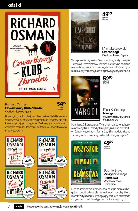 Empik - gazetka promocyjna Tom kultury: książki od środy 27.08 do wtorku 09.09 - strona 14