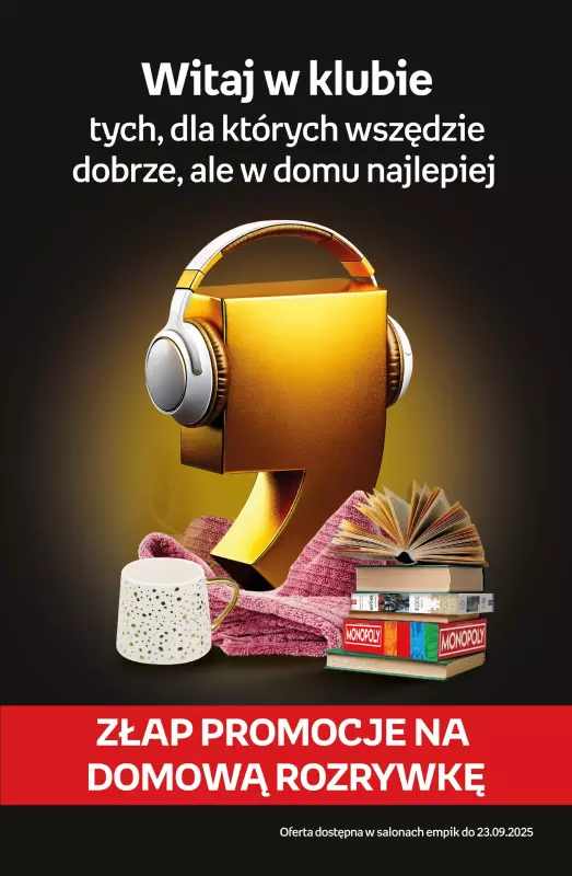 Empik - gazetka promocyjna Złap promocje na domową rozrywkę od środy 10.09 do wtorku 23.09