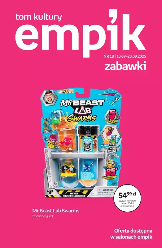 Empik - gazetka promocyjna Tom kultury: zabawki od środy 10.09 do wtorku 23.09