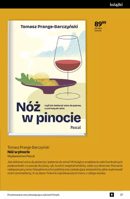 Empik - gazetka promocyjna Tom kultury: książki od środy 10.09 do wtorku 23.09 - strona 37