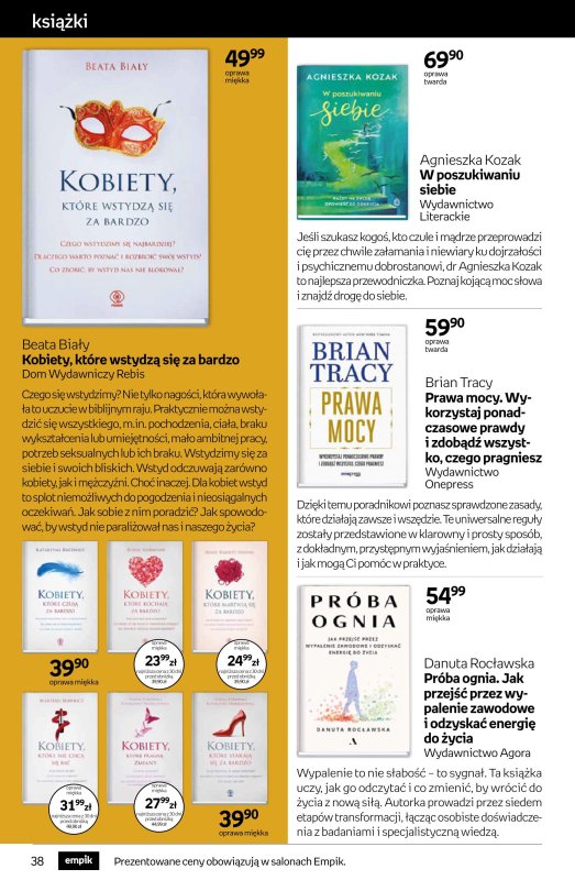 Empik - gazetka promocyjna Tom kultury: książki od środy 10.09 do wtorku 23.09 - strona 38