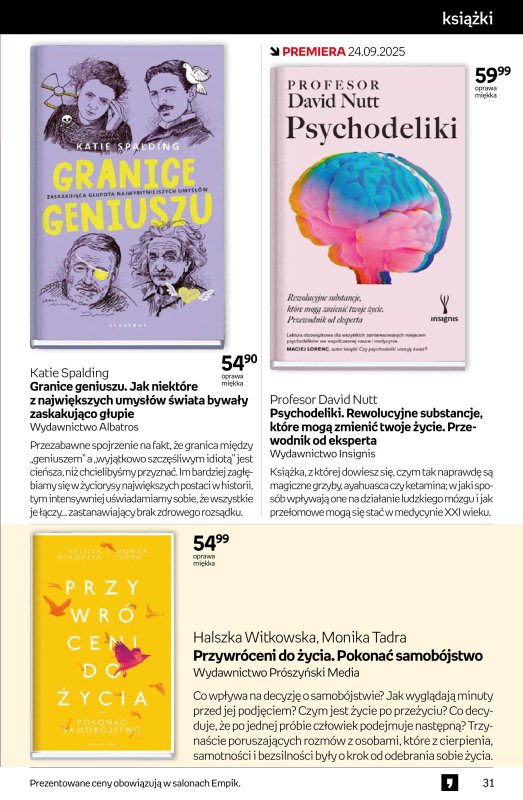 Empik - gazetka promocyjna Tom kultury: książki od środy 10.09 do wtorku 23.09 - strona 31