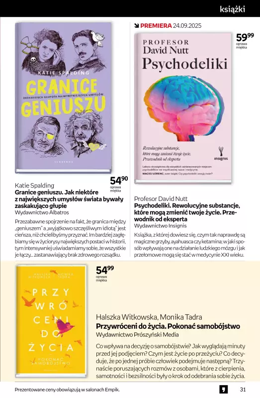 Empik - gazetka promocyjna Tom kultury: książki od środy 10.09 do wtorku 23.09 - strona 31