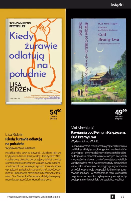 Empik - gazetka promocyjna Tom kultury: książki od czwartku 25.09 do wtorku 14.10 - strona 11
