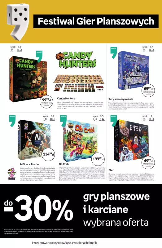 Empik - gazetka promocyjna Festiwal Gier Planszowych od piątku 26.09 do wtorku 14.10 - strona 24