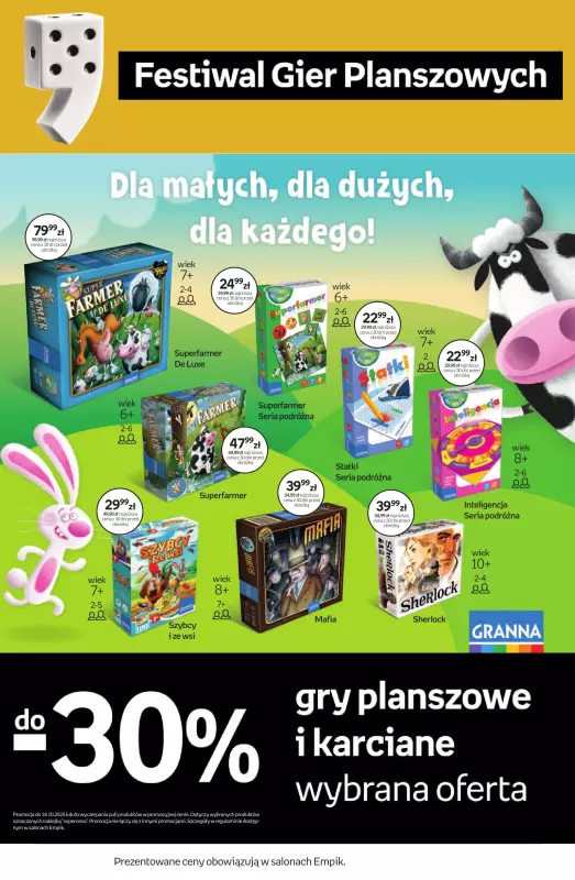 Empik - gazetka promocyjna Festiwal Gier Planszowych od piątku 26.09 do wtorku 14.10 - strona 20