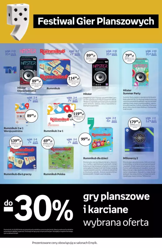 Empik - gazetka promocyjna Festiwal Gier Planszowych od piątku 26.09 do wtorku 14.10 - strona 10