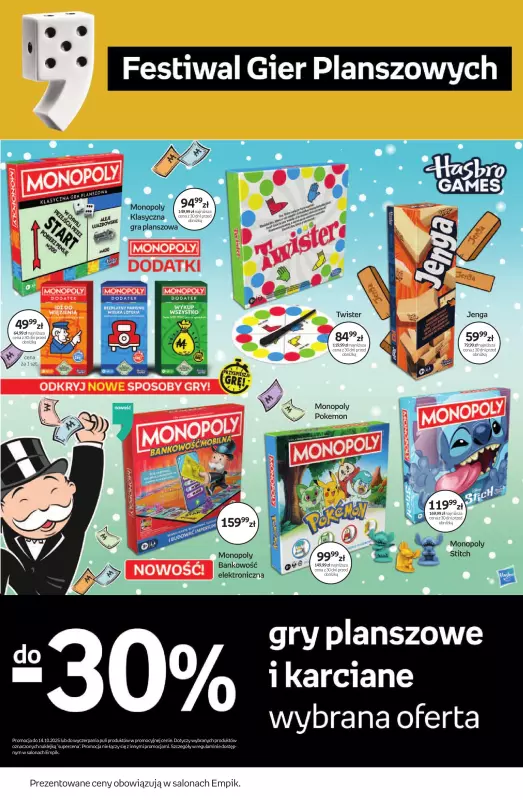 Empik - gazetka promocyjna Festiwal Gier Planszowych od piątku 26.09 do wtorku 14.10 - strona 15